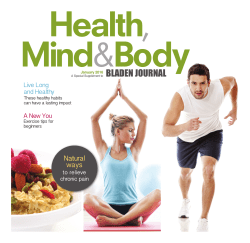 Exercise tips - Bladen Journal