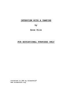 Interview With A Vampire - Movies