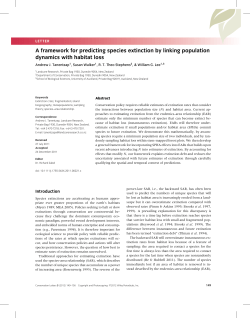 A framework for predicting species extinction by linking population