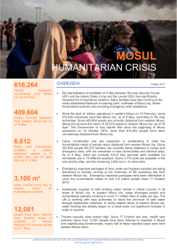 humanitarian crisis - United Nations Iraq
