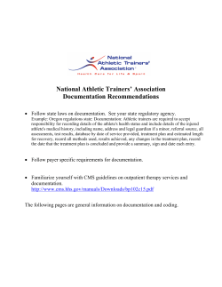 Documentation and Coding Guidelines for ATCs