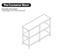 Assembly Instructions Copenhagen Low Wide Bookshelf