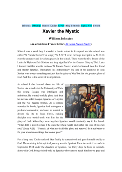 Xavier the Mystic - Sophia University Private Home Page Service
