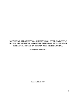 national strategy on supervision over narcotic drugs, prevention and