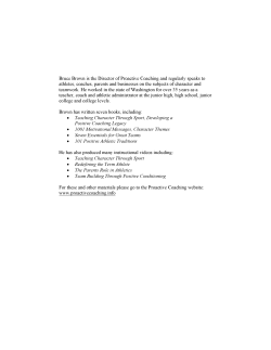 Motivational Strategies for Coaches