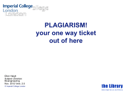 Is this plagiarism? - Imperial College London