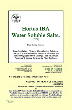 Hortus IBA Water Soluble Salts