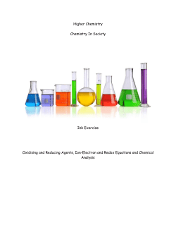 Chemistry in Society Ink Ex 3