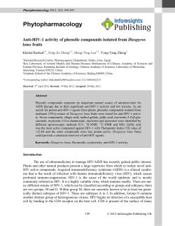 Anti-HIV-1 activity of phenolic compounds isolated from Diospyros