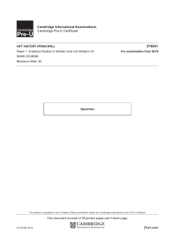 Cambridge International Examinations Cambridge Pre