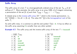 Suffix Array