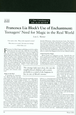 ALAN v29n2 - Francesca Lia Block`s Use of Enchantment