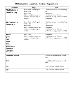 KJK Productions &ndash; Aladdin - Costume