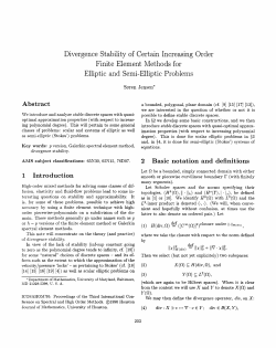 Divergence stability of certain increasing order finite element