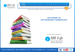 dictionary of life insurance terminology