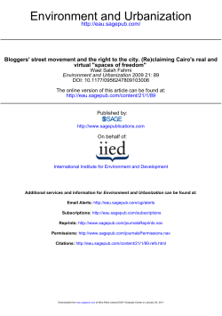 Bloggers` Street Movement - Social Relations of Software and Digital