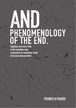 And &ndash; Phenomenology of the End
