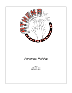 Personnel Policies