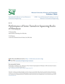 Performance of Some Tunnels in Squeezing Rocks
