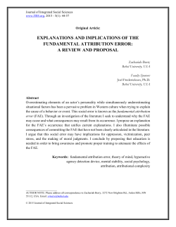 EXPLANATIONS AND IMPLICATIONS OF THE FUNDAMENTAL