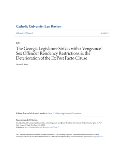 The Georgia Legislature Strikes with a Vengeance!