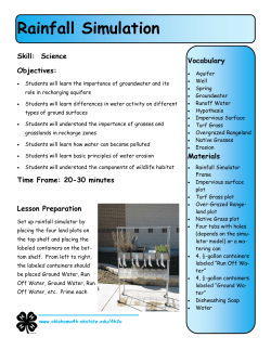 Rainfall Simulation - Oklahoma Cooperative Extension Service