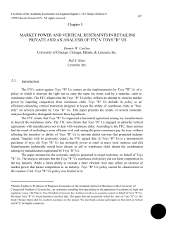 market power and vertical restraints