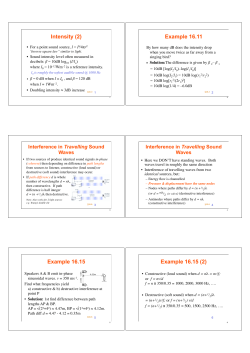 Intensity (2) Example 16.11 Example 16.15 Example 16.15 (2)
