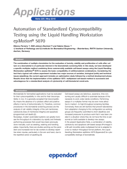 Automation of Standardized Cytocompatibility testing