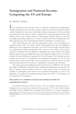 Immigration and National Security: Comparing the US and Europe