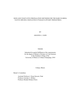 sexual and asexual propagation methods