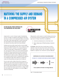 matching the supply and demand in a compressed air system