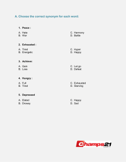 A. Choose the correct synonym for each word