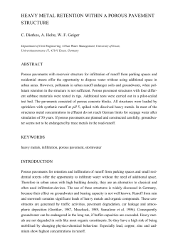 An often used method treating stormwater runoff from highways in