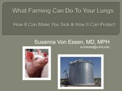 Respiratory Hazards in Agriculture