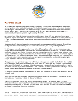 How to use a watering gauge to measure your sprinkler`s output