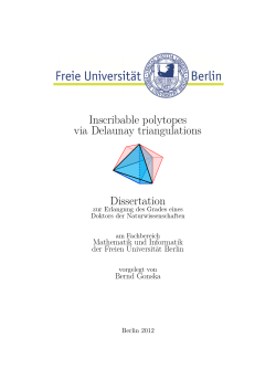 Inscribable polytopes via Delaunay