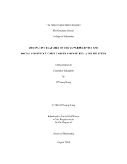 DISTINCTIVE FEATURES OF THE CONSTRUCTIVIST AND SOCIAL