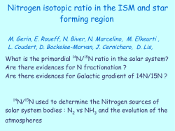 Nitrogen isotopic ratio in the ISM and star forming region