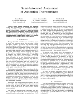 Semi-Automated Assessment of Annotation Trustworthiness