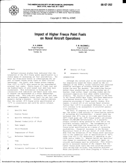 Impact of Higher Freeze Point Fuels on Naval Aircraft Operations