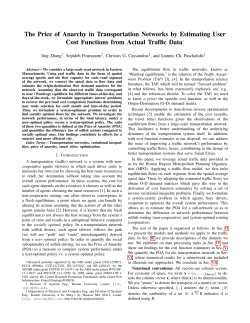 The Price of Anarchy in Transportation Networks by