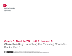 Grade 3 ELA Module 2B, Unit 2, Lesson 9