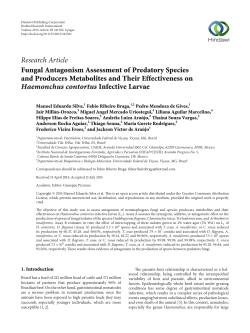 Fungal Antagonism Assessment of Predatory Species and