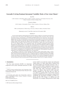Seasonally Evolving Dominant Interannual