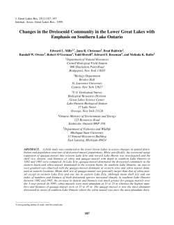 Changes in the Dreissenid Community in the Lower Great Lakes