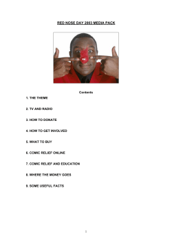 red nose day 2003 media pack
