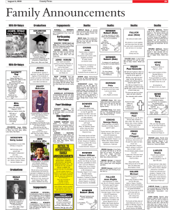 Family Announcements - Isle of Wight County Press