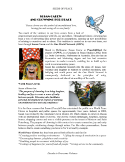 Susan Carew and Clowning for Peace