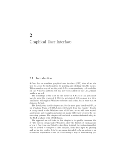 Graphical User Interface